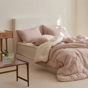 파우더크림 고밀도순면 모달 양면 차렵이불(SS이불베개세트)