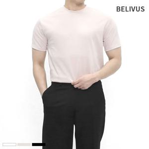 [빌리버스] 남성 머슬핏 티셔츠 무지 반소매 반팔티 BAX162