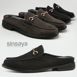 [신사야] 버클 스웨이드 남성구두 블로퍼 24S008