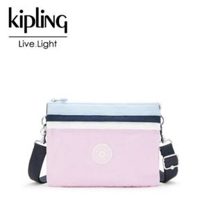 [키플링]키플링 수납이 좋은 크로스백  이지 리리 L 핑크 블루 BI KOABS35 LPBI