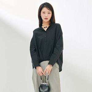 [체이스컬트]여성 오픈카라 소매 롤업 풀오버 셔츠-DBRG5472C03