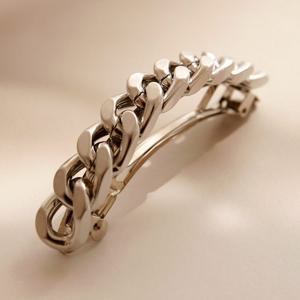 제이로렌 메탈 클립체인 아치형 자동 헤어핀 H01154