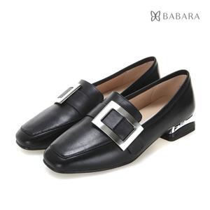 [바바라(슈즈)]깔끔한 데일리 여성로퍼 BBB160BK