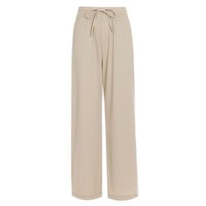 [샵앤]원픽 여성 루즈핏 골지 와이드 스판 밴딩 팬츠 PIC-WPT-1283-베이지