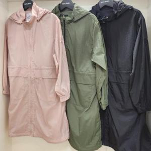 뱅뱅 HC15 뱅뱅 봄 여름 후드탈부착 나일론 롱점퍼 NUK137