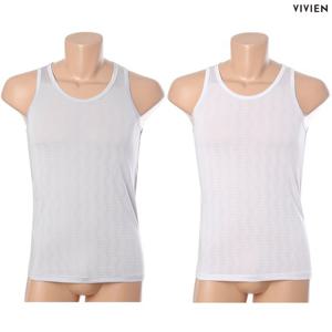 [비비안(언더웨어)](가격인하) 인견 쿨냄감 민소매 런닝 2컬러택1 RU1223