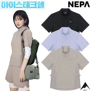 [네파](7K45433)_여성 아이스테크쉘-V 우븐 반팔 집업티셔츠(7K41621_7K41726세트)
