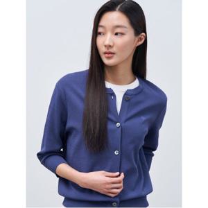 [빈폴레이디스] 라운드넥 7부 소매 카디건 퍼플 (BF435AC06U)