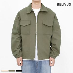 [빌리버스] 남성 블루종 점퍼 긴팔 재킷 면 아우터 BMOST008