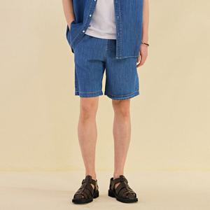 [체이스컬트]남성 풀밴딩 5부 데님 팬츠-DCRK2643E0N