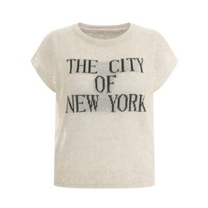 [샵앤]시티 국산 여성 라운드 슬리브리스 데일리 캡소매 니트 티셔츠 BOM-WKN-12040-베이지