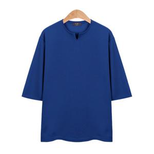 [빌리버스] 남자 티셔츠 7부 기본 여름 무지티 BCM004