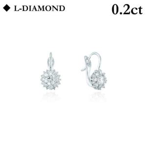 로이드 14K 헤일로 0.2캐럿 귀걸이 LED23001D