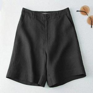 [아이우먼]빅사이즈 407 데일리픽린넨면반바지 DOSR141