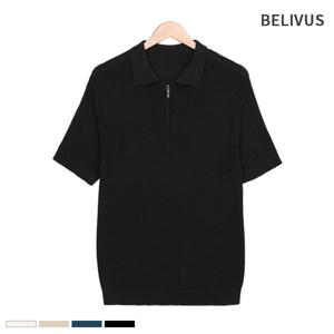 [빌리버스] 남자 반팔 니트 카라티 티셔츠 BXR037