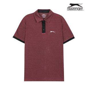 [슬레진저]남성 깃발프린트 반팔티셔츠 (와인) S21MK7330-WI