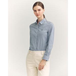 헤지스 여성 24FW 스트라이프 셔츠 네이비 HSSH4DC83N2