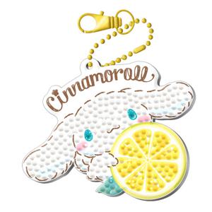 산리오 보석십자수 키링 시나모롤 레몬 플러피 BSK1-71N