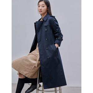 [빈폴레이디스] [Essential] 롱 트렌치 코트 네이비 (BF483TE01R)