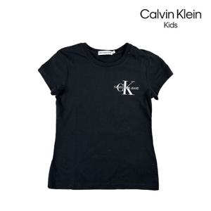 [캘빈클라인 키즈]여아 체스트 모노그램 반팔티(1G01G00573_BK)
