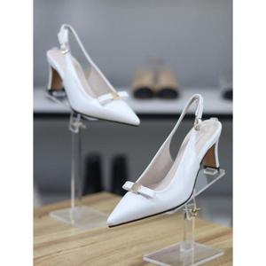 바이로쏘 세이브존06 포인티드 토 리본장식 포인트 7cm 슬링백힐 (BY)24S12151BC2