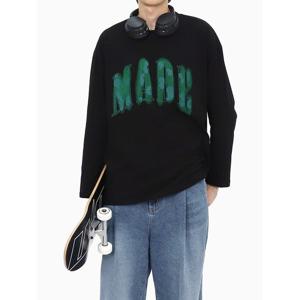 [빌리버스] 남성 긴팔 라운드 티셔츠 프린트 캐주얼 면티 BRAT085