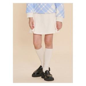 [빈폴키즈][24FW 30%] 저지 코듀로이 치마 바지 - 아이보리 (BI4