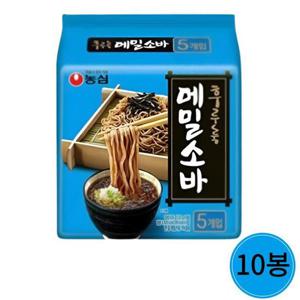 농심 메밀소바 127g 5봉 x 2개 (10개)