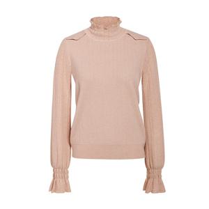 [제이제이 지고트]프릴하이넥 견장 레이스니트 GPAN1PO231