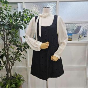 부루앤쥬디 sh06 트윈리본원피스SET 블랙 BBQJST108B