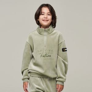 내셔널지오그래픽키즈 K244USW990 코듀로이 반집업 맨투맨 LIGHTKHAKI