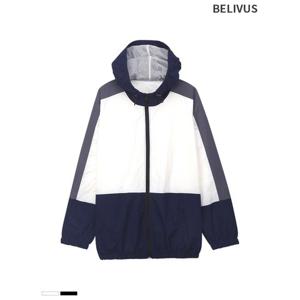 [빌리버스] 남자 우븐 바람막이 우의 우비 점퍼 후드집업 방수 윈드브레이커 비옷 배색 아우터 BHT022