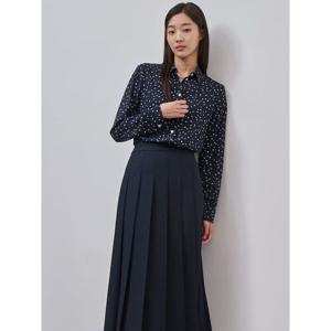 [빈폴레이디스] 프린트 셔츠형 블라우스  네이비 (BF4X64C53R)