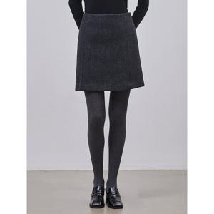 [빈폴레이디스] 헤링본 미니 스커트  차콜 (BF4X27C084)