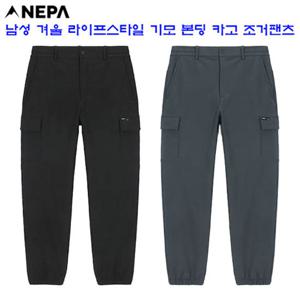 [네파][바지 조거팬츠](7K71661)_남성 겨울 캐주얼 기모 본딩 카고 조거팬츠