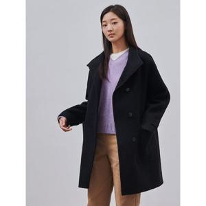 [빈폴레이디스] 핸드메이드 밴드넥 코트 블랙 (BF4X30C095)