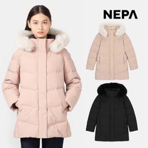 네파 여성 프리미아 구스다운 기모 방수 퀼팅 폭스퍼 패딩점퍼 7K82066