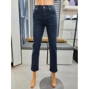 [잠뱅이] 세이브존05 여성 겨울 기모 다크블루 오비안밴드 일자핏청바지 JO4DIG966