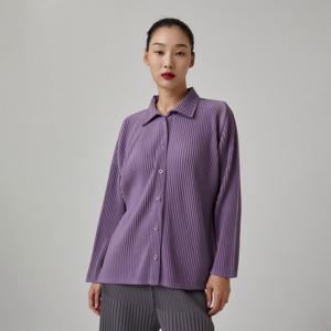 [플리츠미(여성)]셔츠 카라 돌먼 슬리브 자켓_EPJKF124006