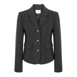 [에이비에프지]잔체크 패턴 데일리 울 숏 재킷 APY4QJ15J