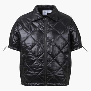 데상트골프패딩 GQC DO42WFDJO5-BLKG 여성 하프 슬리브 퀼팅 다