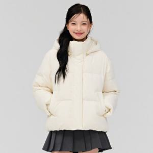 여성 탈부착 후드 푸퍼 패딩 점퍼-DGRG4774E0A