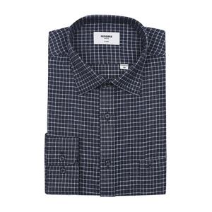 레노마셔츠 기모 시티체크 일반핏 ROWSG0-030-NY