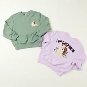 [지프키즈]아플리케 캠핑 베어 맨투맨  KP1TSU842.