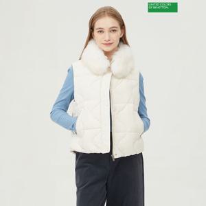 [베네통] 폭스 퍼 베스트 점퍼 BAPDF6361_IV