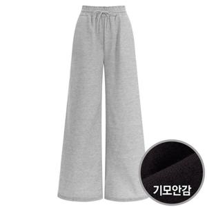 [샵앤]여성 이지웨어 기모 밴딩 와이드 스트랩 트레이닝 팬츠 LEB-WPT-1667-그레이