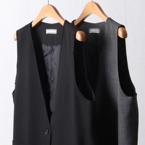 [시드마켓]엘르 포켓 롱조끼 111F576S 빅사이즈 여성의류