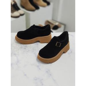 한슈 세이브존09 스웨이드 버클 장식 통굽 여성로퍼 6cm HS5820863ct