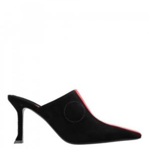 페라가모 레이디스 블랙 그래픽 인서트 소피 뮬 01G343 766421