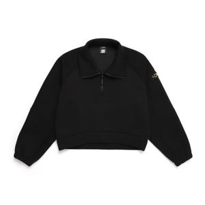 내셔널지오그래픽 N244WSW100 여성 피타 오버핏 반집업 맨투맨 CARBON BLACK